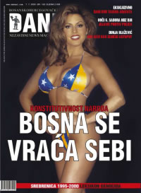 "The Constitutiveness of Nations: Bosnia Returns to Itself!" <em>Dani</em>, 7 July 2000, cover.